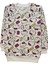 Kız Çocuk Iki Iplik Pamuklu Şardonlu Beyaz Hello Kitty Desenli Uzun Kollu Kışlık Pijama Takımı 2