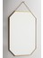 Ayna Dekoratif Duvar Askılı Iskandinav Tarzı Makyaj Banyo Bohem Dekorasyon Pirinç Gold Brass 35 x 25 cm 3