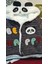Erkek Bebek Panda Nakışlı Kışlık Içi Pamuklu Bordotakım 2