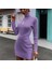 Lila Fitilli Mini Elbise 1