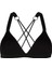 Loretta Kadın Siyah Pamuklu Sportif Detaylı Bralet Sütyen 1