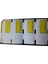 Termal Karton Raf Etiketi Sarı 38X80 500 Adet 1