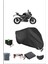 Cfmoto 450NK Için Kilit Uyumlu Siyah Motosiklet Branda, Güvenli, Su Geçirmez 1