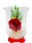 Kadeh Cam Vazoda Kırmızı Solmayan Gül (XL) & Sevgiliye, Anneye Özel Hediye Aşk Home 15 cm 1