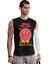 Hayata Gülümse Siyah Kesik Kol / Kolsuz Erkek T-Shirt 1