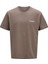 Jorboston Chest Brandıng Tee Ss Cn Açık Kahve 1
