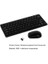 Alcatel Smart Tab 7 7" Uyumlu Kablosuz Wireless Pilli Klavye Mouse Seti - Siyah 2