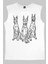 Doberman Trio Beyaz Kesik Kol / Kolsuz Erkek T-Shirt 2