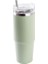 Yeşil Paslanmaz Çelik Pipetli Termos Bardak 890ML 1