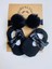Okul Çorabı Kız Bebek/çocuk Siyah Ponponlu Lastik Bandana ve Siyah Babet Çorap 1
