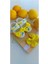 Kız Bebek Sarı Limon Bandana Saç Bandı Patik Ayakkabı (0-6 Ay) Takım 1