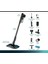 TriActive Akıllı LED başlık Aqua Plus 8000 Serisi-Islak & Kuru Çift Bataryalı Dik Süpürge 5 Aşamalı Filtreleme Sistemi Yıkanabilir Motor Filtreli 3