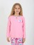 Kız Çocuk Kalp Baskılı Uzun Kollu %100 Pamuklu Düğme Detaylı Pijama Takımı 10/15 Yaş 3