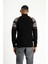 Bato Yaka Slim Fit Dar Kesim Fermuarlı Desenli Triko Kazak 4