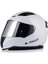 Rapıd 2 Beyaz Kapalı Motosiklet Kaskı Gri Camlı 1