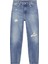 Yüksek Bel Normal Paça Mom Fit Mavi Kadın Denim Pantolon J20J2245131A4 1