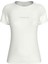 Bisiklet Yaka Düz Beyaz Kadın T-Shirt J20J224990YAF 1