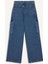 Kız Çocuk Wide Leg Kargo Geniş Bol Paça Pamuklu Jean Pantolon D7091A825SM 3