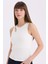 Slim Fit Dar Kesim Bisiklet Yaka Fitilli Kaşkorse Beyaz Atlet A3422AX25SP 1