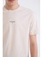 %100 Pamuk Regular Fit Bisiklet Yaka Baskılı Kısa Kollu Tişört D5559AX25SP 4