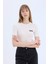 Slim Fit Dar Kesim Bisiklet Yaka Baskılı Fitilli Kaşkorse Kısa Kollu Tişört E5068AX25SP 3