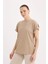 Regular Fit Bisiklet Yaka Basic Düz Kısa Kollu Tişört D3198AX25SP 4