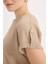 Regular Fit Bisiklet Yaka Basic Düz Kısa Kollu Tişört D3198AX25SP 5