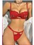 Midye Model Sütyen Takım - Kırmızı 5