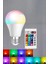 Rgb LED Lamba LED Işık Ampul Renk Değiştirebilen 100 Watt 4