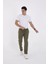 Unisex Üç Iplik Basic Eşofman Özel Tasarım Pantolon - Haki 1