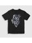 Çocuk Siyah Smoke Skulls Duman Kurukafalar T-Shirt 1