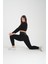 Asit Yıkama Desenli Kalçası Büzgülü Push Up Kalça Şekillendirici Tayt Fitness Yoga Yüksek Bel Tayt 1
