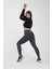 Asit Yıkama Desenli Kalçası Büzgülü Push Up Kalça Şekillendirici Tayt Fitness Yoga Yüksek Bel Tayt 5