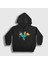 Unisex Çocuk Siyah Tekme Ornitorenk Perry Kapüşonlu Sweatshirt 1