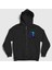 Unisex Siyah Evolution Evrim Charles Darwin Fermuarlı Kapüşonlu Sweatshirt 1