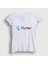 Kadın Beyaz Logo Flutter Yazılım Programlama T-Shirt 1