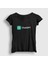 Kadın Siyah Logo Ai Chatgpt Yapay Zeka T-Shirt 1
