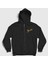 Unisex Siyah Logo Fender Gitar Gitarist Fermuarlı Kapüşonlu Sweatshirt 1