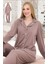 Kadın Pijama Takımı Interlok Pamuklu Kumaş Geniş Kalıp Biyeli 1