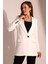 Tek Düğmeli Blazer Model Ceket 4