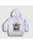 Unisex Çocuk Beyaz Blessed By God Skull Nun Kapüşonlu Sweatshirt 1
