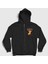 Unisex Siyah Houdini Melvins Fermuarlı Kapüşonlu Sweatshirt 1