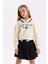 Kız Çocuk Relax Fit Polo Yaka Baskılı Sweatshirt D0702A824AU 1