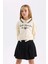 Kız Çocuk Relax Fit Polo Yaka Baskılı Sweatshirt D0702A824AU 3