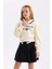 Kız Çocuk Relax Fit Polo Yaka Baskılı Sweatshirt D0702A824AU 4