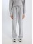 Wide Leg Kışlık PantolonGeniş Bol Paça Beli Lastikli Bağcıklı Basic Düz Cepli E1998AX24WN 5
