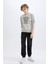Erkek Çocuk Bisiklet Yaka Baskılı İçi Yumuşak Tüylü Sweatshirt D6223A824CW 2