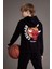 Erkek Çocuk NBA Wordmark Kapüşonlu İçi Yumuşak Tüylü Sweatshirt D7900A824WN 1