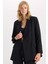 Oversize Geniş Kalıp Blazer Ceket Kruvaze Yaka Düğmeli Basic Düz Blazer Ceket C2575AX24AU 1