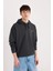 Boxy Fit Kapüşonlu Sırt Baskılı Sweatshirt D0854AX24AU 4